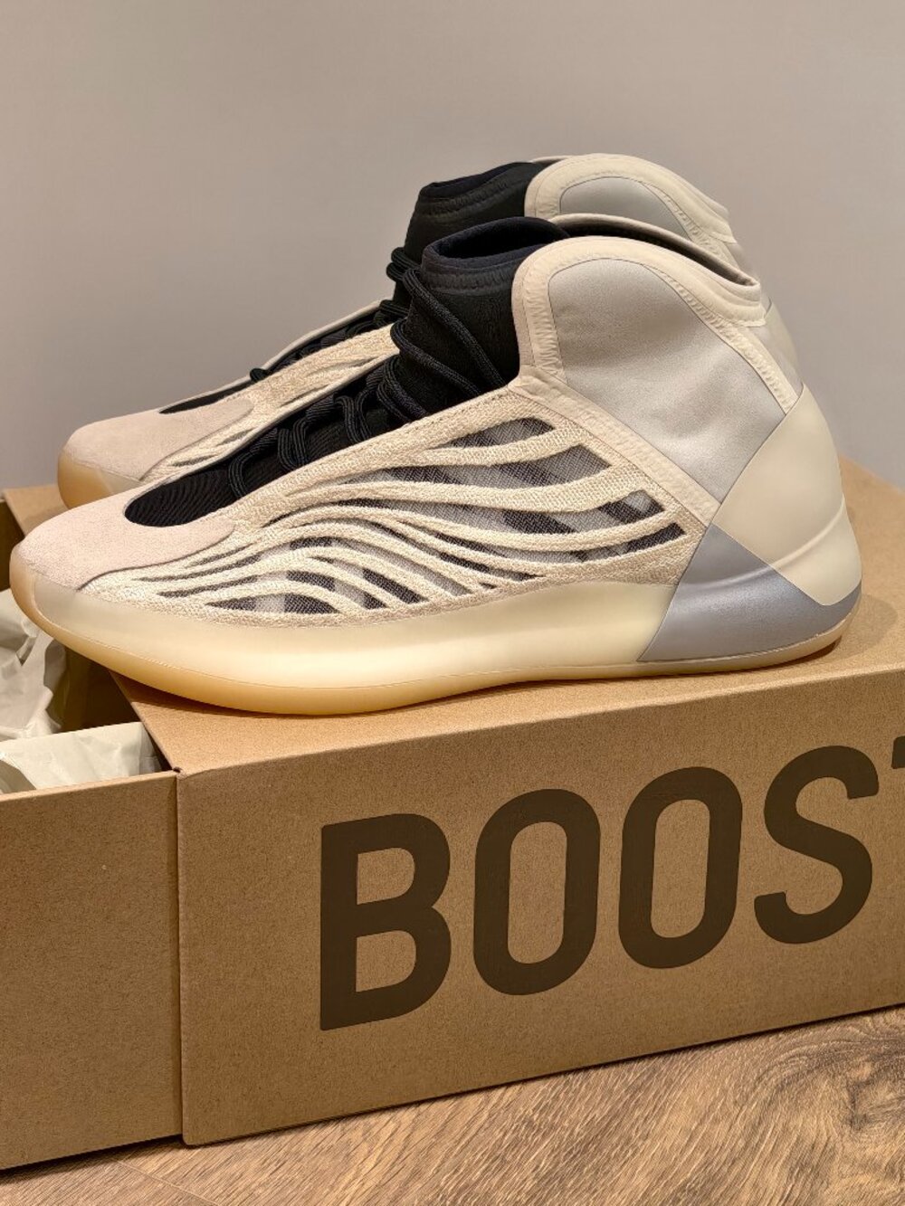 NEW Adidas Yeezy QNTM "Mist Slate" Men's Size 13